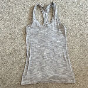 lululemon athletica Heathered Gray Tank Top